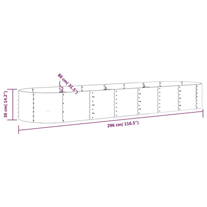 Garden Raised Bed Galvanised Steel