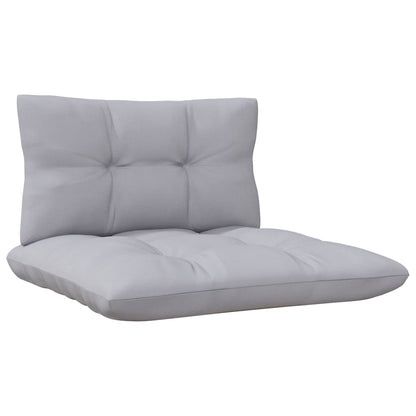 3-Seater Garden Sofa With Grey Cushions Solid Pinewood