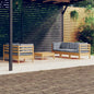6 Piece Garden Lounge Set With Anthracite Cushions Pinewood