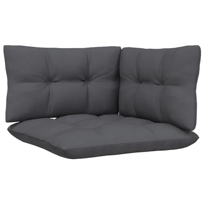 6 Piece Garden Lounge Set With Anthracite Cushions Pinewood