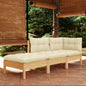 3 Piece Garden Lounge Set With Cushions Solid Wood Pine