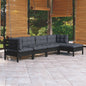 5 Piece Garden Lounge Set With Cushions Pinewood