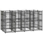 Outdoor Dog Kennel Steel 1.84 M²