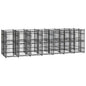 Outdoor Dog Kennel Steel 1.84 M²