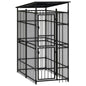 Outdoor Dog Kennel Steel 1.84 M²