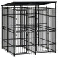 Outdoor Dog Kennel Steel 1.84 M²