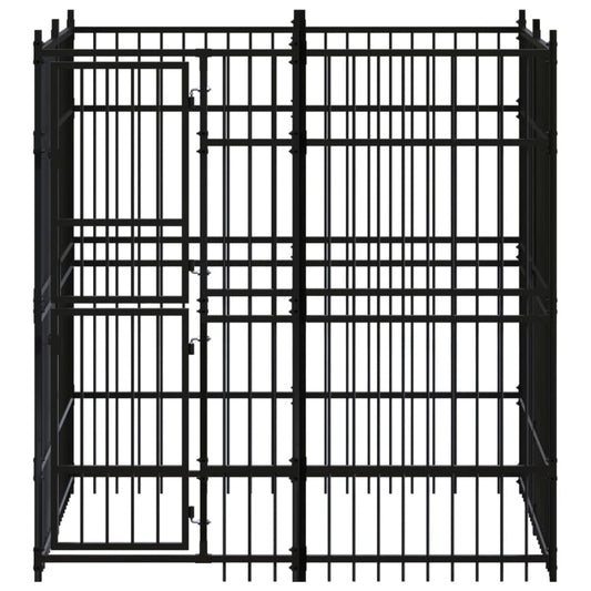 Outdoor Dog Kennel Steel 3.69 M²