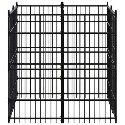 Outdoor Dog Kennel Steel 3.69 M²