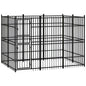Outdoor Dog Kennel Steel 3.69 M²