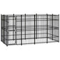 Outdoor Dog Kennel Steel 3.69 M²
