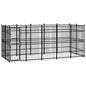Outdoor Dog Kennel Steel 3.69 M²