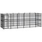 Outdoor Dog Kennel Steel 3.69 M²