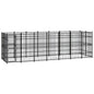 Outdoor Dog Kennel Steel 3.69 M²