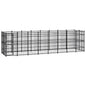 Outdoor Dog Kennel Steel 3.69 M²