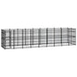 Outdoor Dog Kennel Steel 3.69 M²