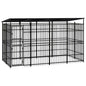 Outdoor Dog Kennel Steel 3.69 M²