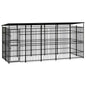 Outdoor Dog Kennel Steel 3.69 M²
