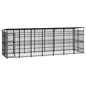 Outdoor Dog Kennel Steel 3.69 M²