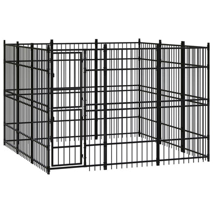 Outdoor Dog Kennel Steel 8.29 M²