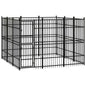 Outdoor Dog Kennel Steel 8.29 M²