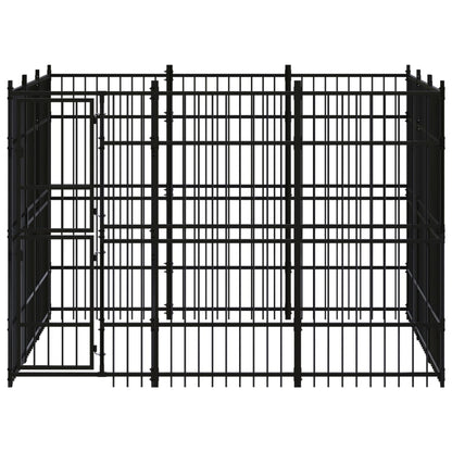 Outdoor Dog Kennel Steel 8.29 M²