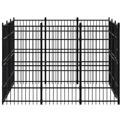 Outdoor Dog Kennel Steel 8.29 M²