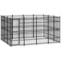 Outdoor Dog Kennel Steel 8.29 M²