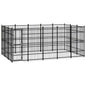 Outdoor Dog Kennel Steel 8.29 M²