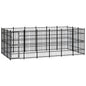 Outdoor Dog Kennel Steel 8.29 M²