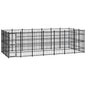 Outdoor Dog Kennel Steel 8.29 M²