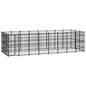 Outdoor Dog Kennel Steel 8.29 M²