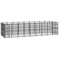 Outdoor Dog Kennel Steel 8.29 M²