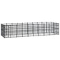 Outdoor Dog Kennel Steel 8.29 M²