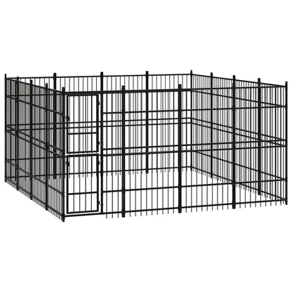 Outdoor Dog Kennel Steel 8.29 M²