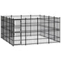 Outdoor Dog Kennel Steel 8.29 M²