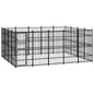 Outdoor Dog Kennel Steel 8.29 M²
