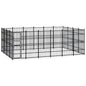 Outdoor Dog Kennel Steel 8.29 M²