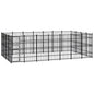 Outdoor Dog Kennel Steel 8.29 M²