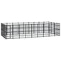 Outdoor Dog Kennel Steel 8.29 M²