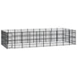 Outdoor Dog Kennel Steel 8.29 M²