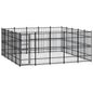 Outdoor Dog Kennel Steel 8.29 M²