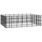 Outdoor Dog Kennel Steel 8.29 M²