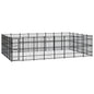 Outdoor Dog Kennel Steel 8.29 M²