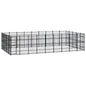Outdoor Dog Kennel Steel 8.29 M²
