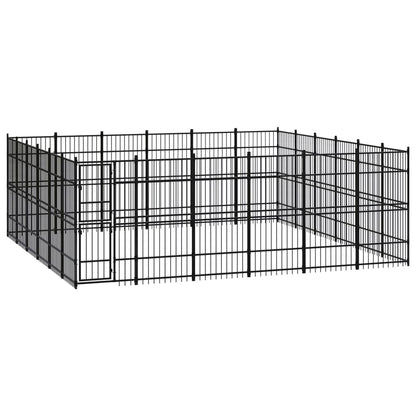 Outdoor Dog Kennel Steel 8.29 M²