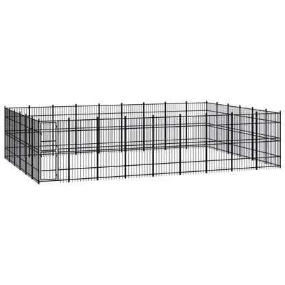 Outdoor Dog Kennel Steel 8.29 M²