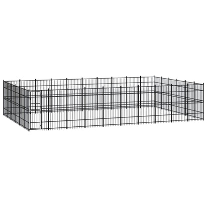 Outdoor Dog Kennel Steel 8.29 M²