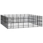 Outdoor Dog Kennel Steel 8.29 M²