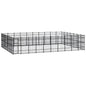 Outdoor Dog Kennel Steel 8.29 M²