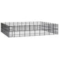 Outdoor Dog Kennel Steel 8.29 M²